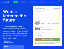 Tablet Screenshot of futureme.org